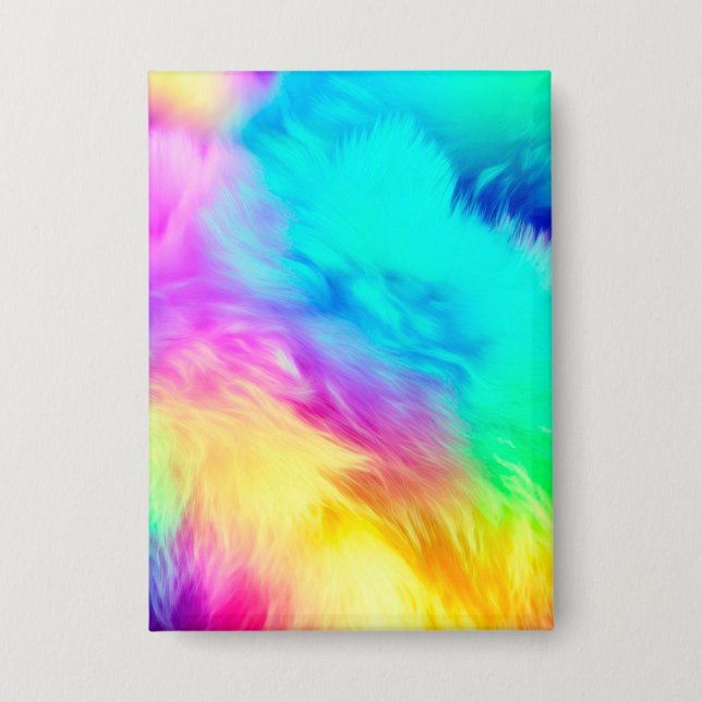 Vivid Rainbow Fluffy Fur Texture Background Design (Front)