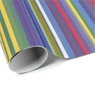 Vivid Rainbow Stripes Gift Wrap – Bold and Vibrant