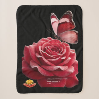 Vivid Rose Wish Sherpa Blanket
