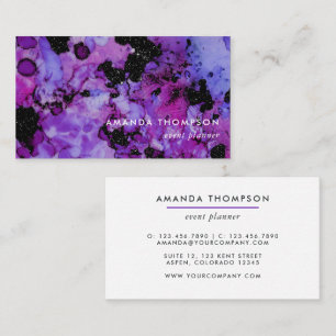 Vivid Shimmering Enk Splash Carte de visite