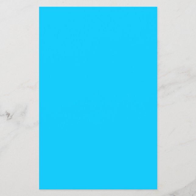 Vivid Sky Blue Solid Color Flyer (Front)