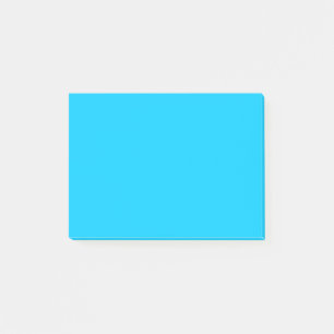 Vivid Sky Blue Solid Color Post-it Notes