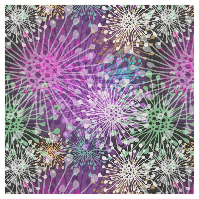 Vivid Spotty Pattern Fabric (Close Up)