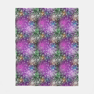 Vivid Spotty Pattern Fleece Blanket