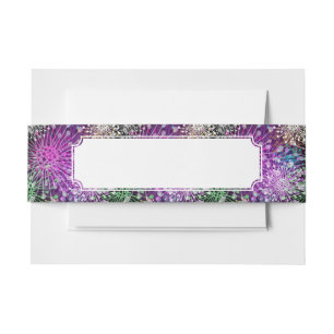 Vivid Spotty Pattern Invitation Belly Band