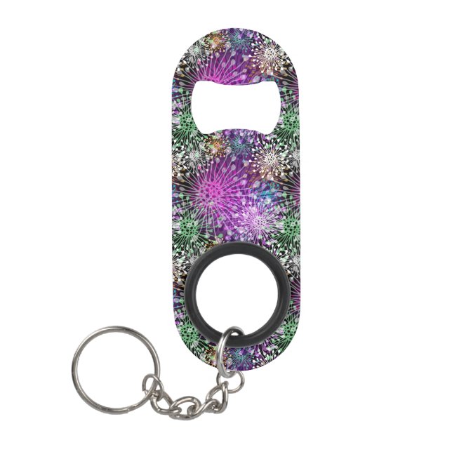 Vivid Spotty Pattern Mini Bottle Opener (Front)