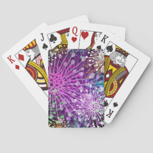 Vivid Spotty Pattern Playing Cards