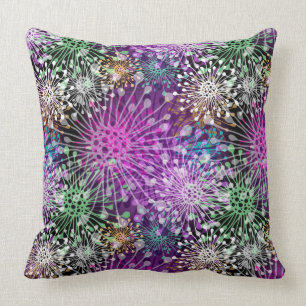 Vivid Spotty Pattern Throw Pillow