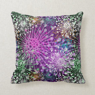 Vivid Spotty Pattern Throw Pillow