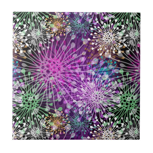 Vivid Spotty Pattern Tile (Front)