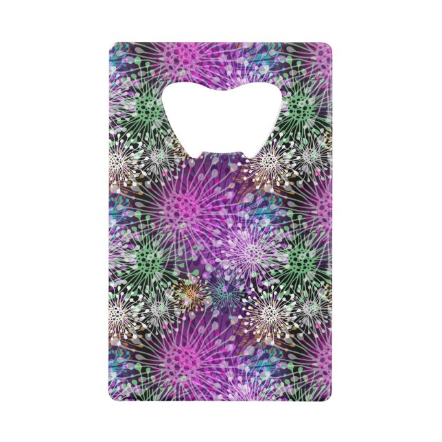 Vivid Spotty Pattern Wallet Bottle Opener (Front)