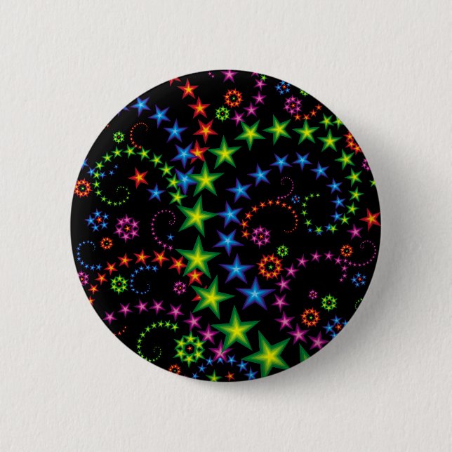 vivid star composition 2 inch round button (Front)