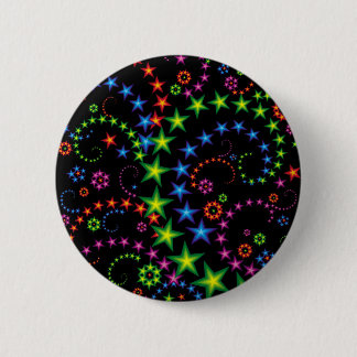 vivid star composition 2 inch round button