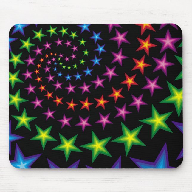 vivid stars composition mouse pad (Front)