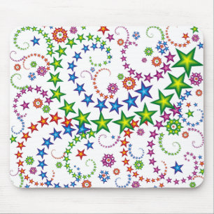 vivid stars composition mouse pad