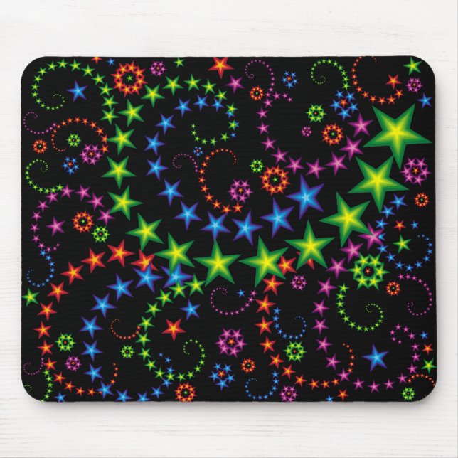vivid stars composition mouse pad (Front)