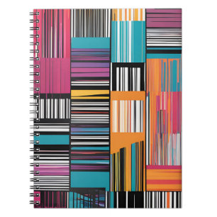 Vivid Stripes : Carnet Abstrait moderne