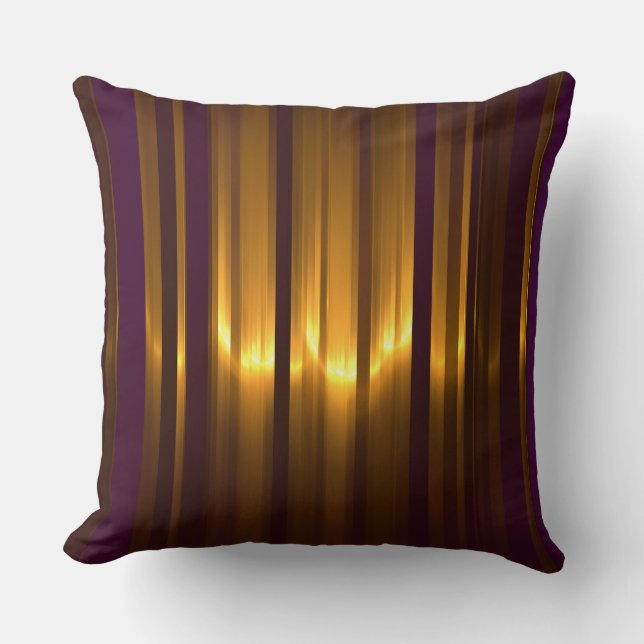 Vivid strips throw pillow (Front)