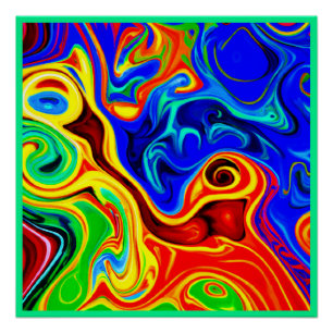 Vivid Style Pattern Poster