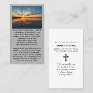 Vivid Sunset Purple Oange Yellow Blue Sympathy Business Card