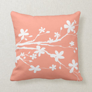 Vivid Tangerine Pretty Picture Throw Pillow