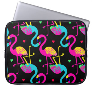 Vivid tropical, exotic hawaiian seamless pattern w laptop sleeve