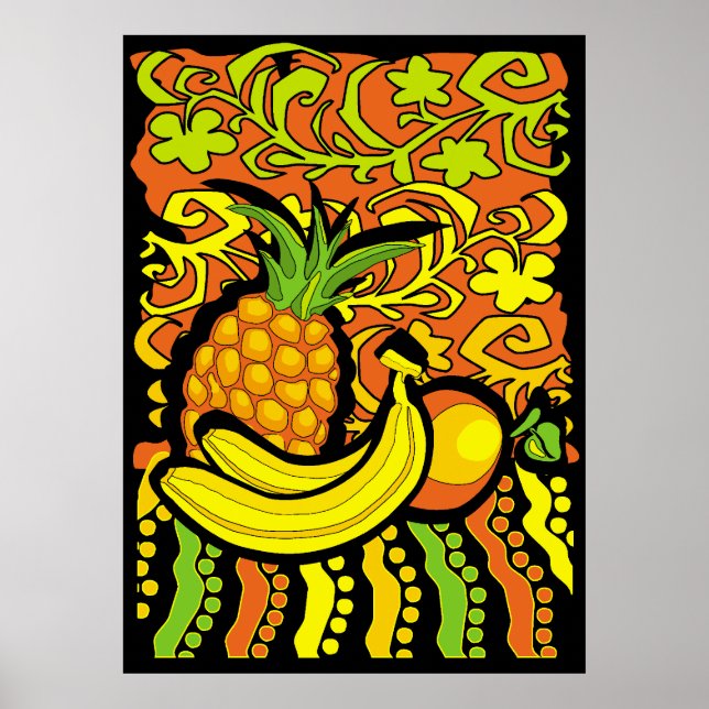 vivid tropical stillife poster (Front)