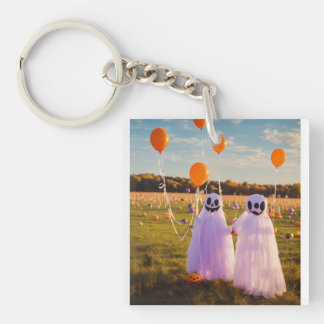 "Vivid Vibes: Acrylic Elegance in Your Palm" Keychain