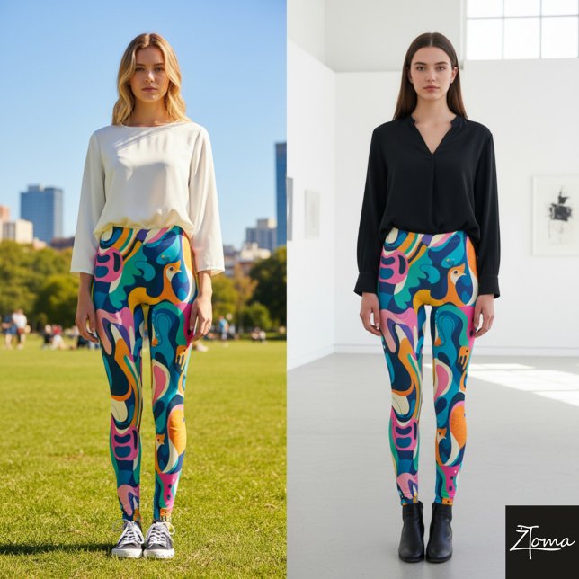Vivid Vortex Leggings (Creator Uploaded)