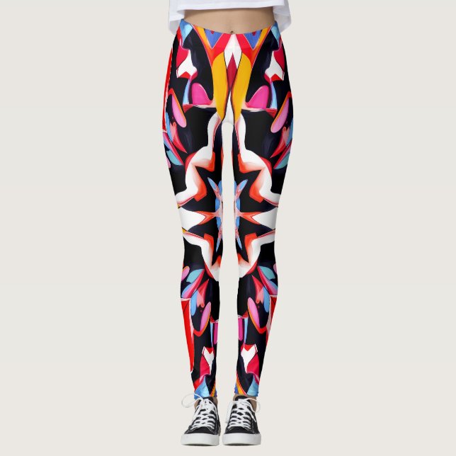 Vivid Vortex Leggings (Front)