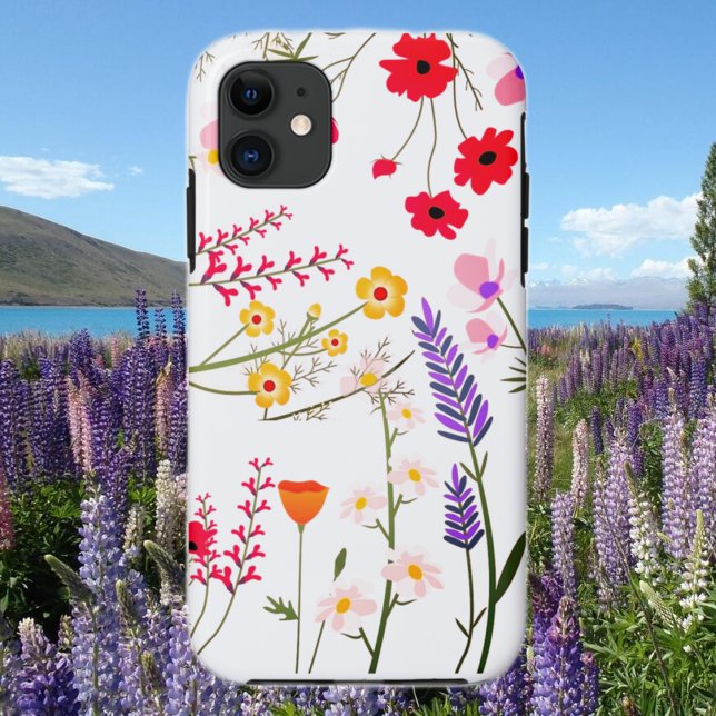 Vivid Wildflower floral   Case-Mate iPhone Case (Creator Uploaded)