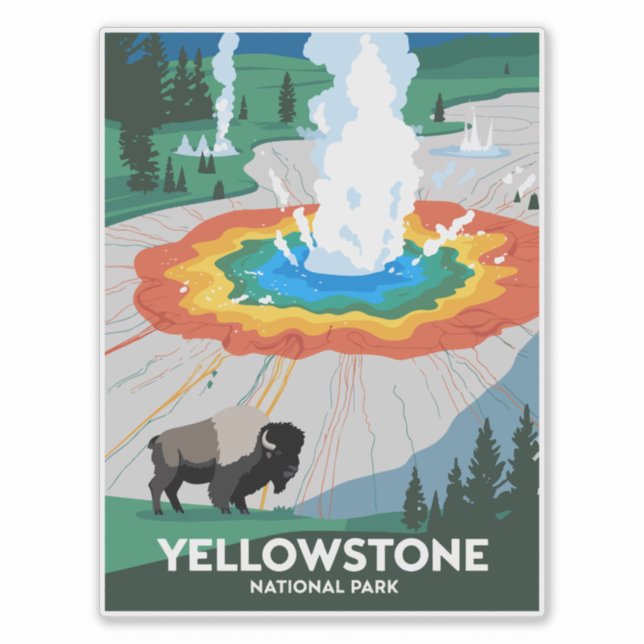 Vivid Yellowstone National Park (Front)