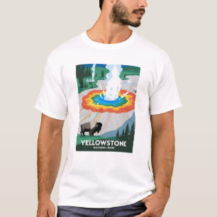 Vivid Yellowstone National Park T-Shirt