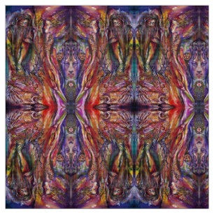 VIVIEN AND MERLIN Pink Purple Blue Fantasy Fabric