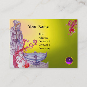 VIVIEN MONOGRAM gem yellow white purple Business Card