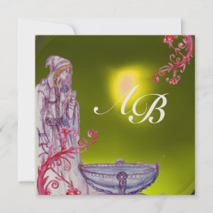 VIVIEN MONOGRAM yellow topaz gold Invitation