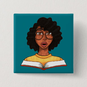 Vivienne Booker 2 Inch Square Button