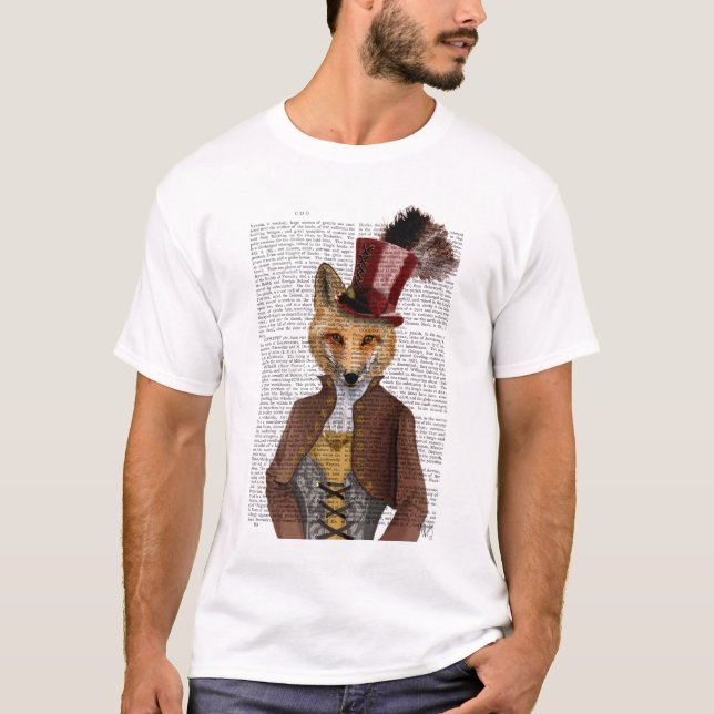 Vivienne Steampunk Fox T-Shirt (Front)