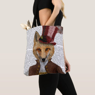 Vivienne Steampunk Fox Tote Bag