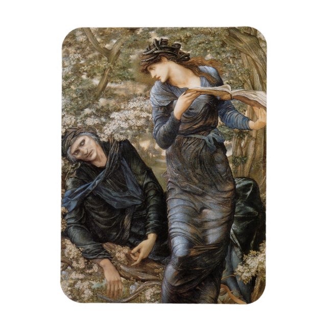 Vivien's Beguiling of Merlin (Edward Burne-Jones) Magnet (Vertical)