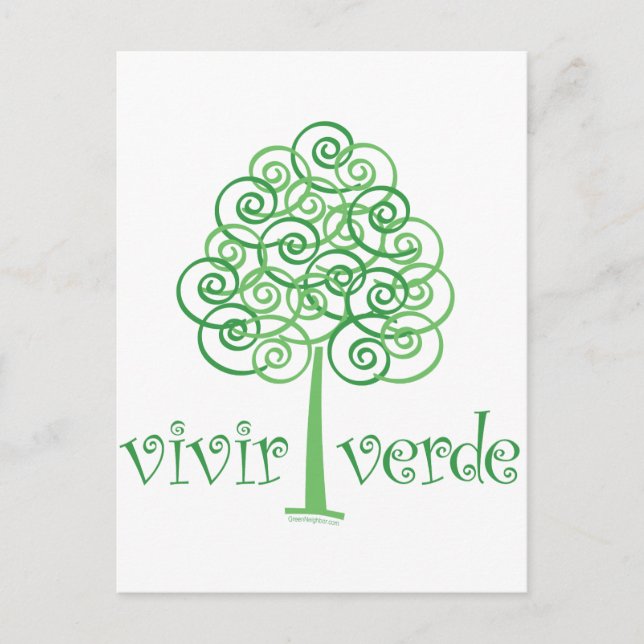 Vivir Verde Postcard (Front)