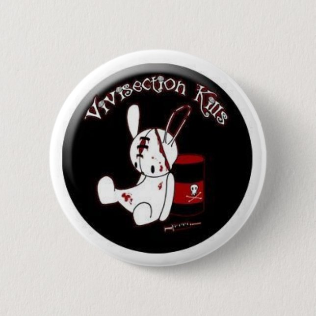 Vivisection Kills 2 Inch Round Button (Front)