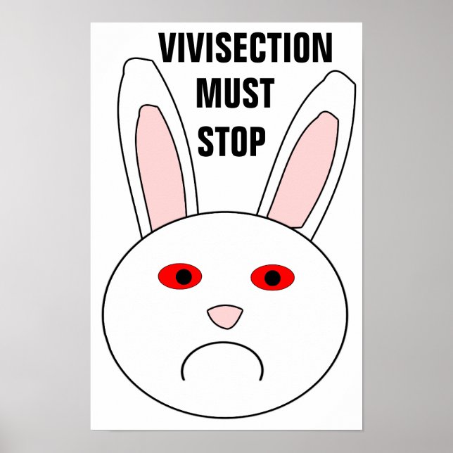 Vivisection Must Stop Poster (Front)