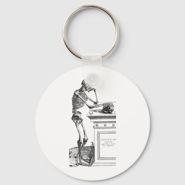 Vivitur Ingenio - Skeleton Keychain (Front)