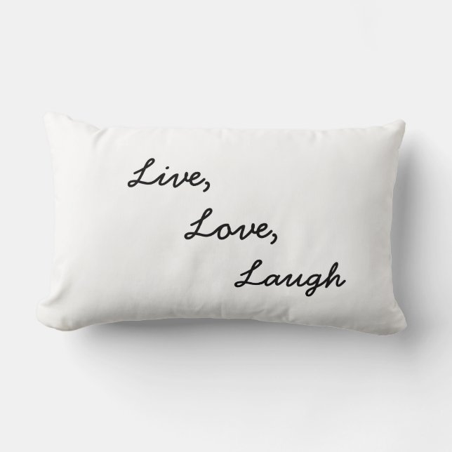 Vivre, Amour, Rire Coussin (Recto)