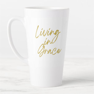Vivre dans Grace Tall Latte Mug