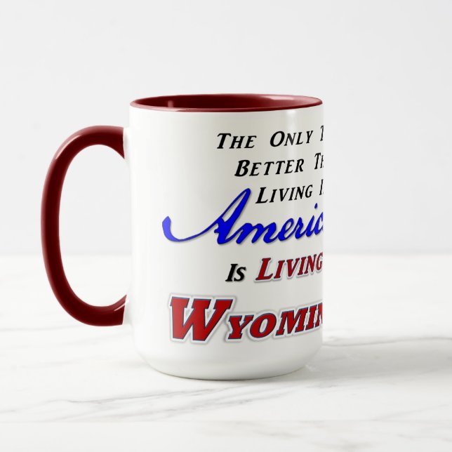 Vivre dans l'ouest, 15 oz de Mug Combo (Gauche)