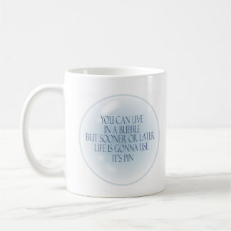 Vivre dans une tasse de café bulle