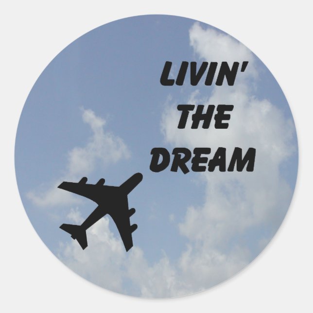 Vivre Le Sticker Rond Dream (Devant)