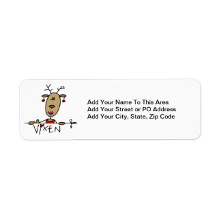 Vixen Reindeer Christmas Tshirts and Gifts